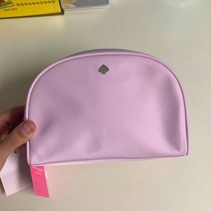 Pink Kate Spade medium cosmetic bag